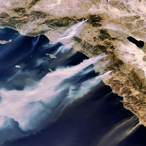 Satellite Images Capture California Fires