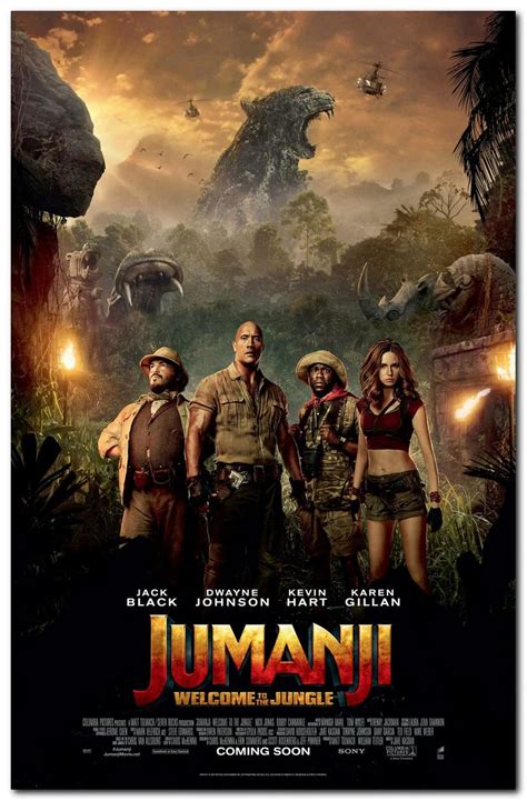 Buy Jumanji Welcome To The Jungle Movie Poster (24 x 36 inch / 61 x 91 cm) unframed, Display ...