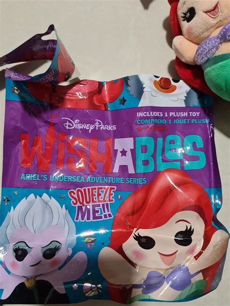 Disney Wishables Plush (Little Mermaid/Winnie the Pooh), Hobbies & Toys ...