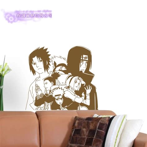 DCTAL Naruto Japanese Cartoon Car Sticker Uchiha Sasuke Naruto Decal Posters Vinyl Wall Decals ...