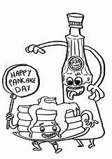 Pancake Day Coloring Pages  Coloringkidsorg sketch template