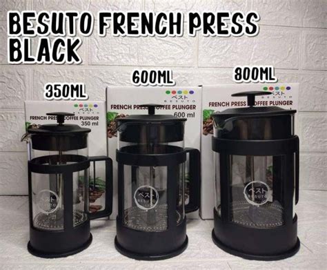 Besuto Coffee French Press RED / BLACK | Lazada PH