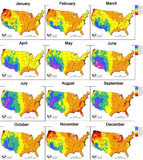 Relative Humidity Map