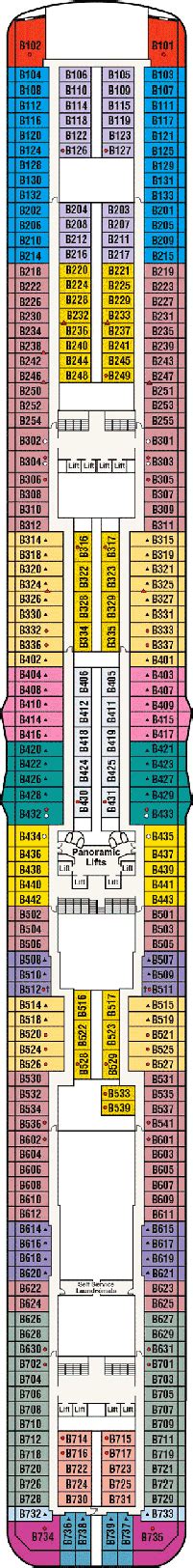 Sky Princess Deck plan & cabin plan