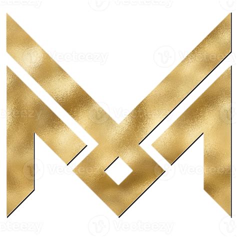 GOLDEN LETTER M LOGO 33659582 PNG