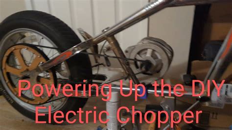 1st Time Powering Up the DIY Electric Chopper - YouTube