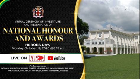 Jamaica Heroes' Day National Honour and Awards Ceremony - YouTube