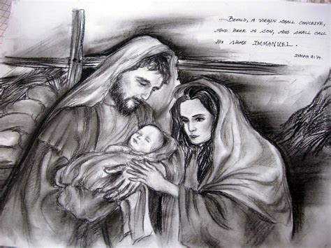 birth of jesus black and white [Holidays] | World art day, Birth of jesus, Amazing drawings