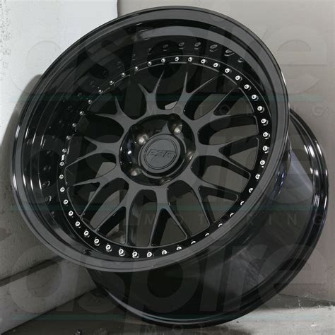 18x9.5/18x10.5 ESR SR01 SR1 5x112 Custom 35/15 Gloss Black Wheels Rims Set(4) - Wheels