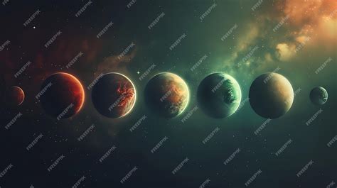 Premium Photo | Planets in outer space