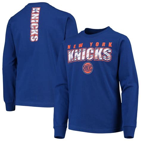 Youth Blue New York Knicks Team Long Sleeve T-Shirt - Walmart.com ...