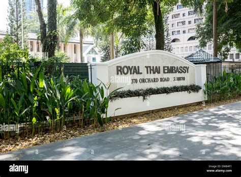 Royal Thai Embassy Singapore, 370 Orchard Road Stock Photo - Alamy