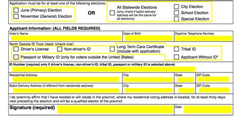 Free North Dakota Voter Registration Form – Register to Vote in ND - PDF – eForms