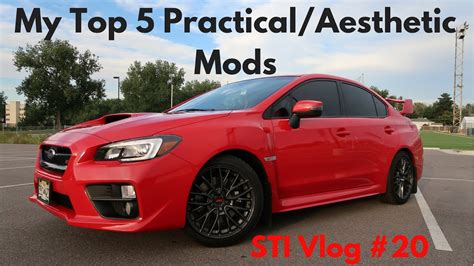 2017 Subaru WRX STI Vlog #20: My Top 5 Practical/Aesthetic Mods - YouTube