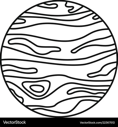 Drawing Of Planet Jupiter Printable Template