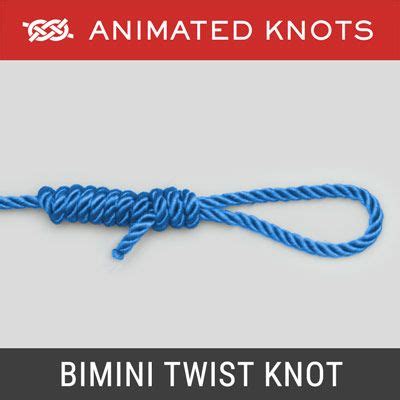 The Bimini Twist is used to create a strong loop for use as a double-line leader on the end of a ...