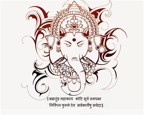 Outline Sketch Of Lord Ganesha at PaintingValley.com | Explore collection of Outline Sketch Of ...