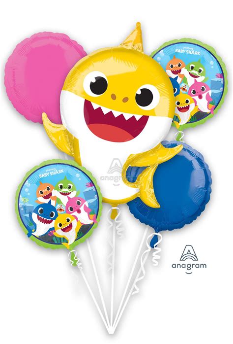 Baby Shark Balloon Bouquet 5pc – Metroplex