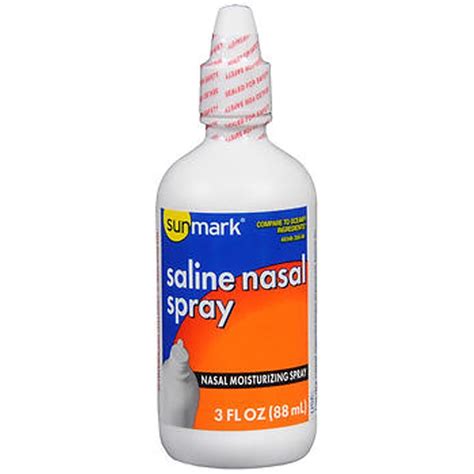 Sunmark Saline Moisturizing Nasal Spray, 3 Fl. Oz. - Walmart.com - Walmart.com