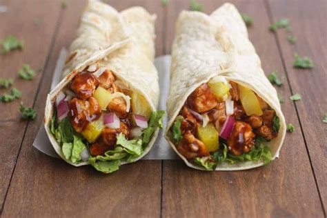 Hawaiian BBQ Chicken Wraps - Tastes Better From Scratch