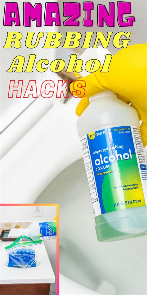 Rubbing Alcohol Cleaning Hacks | Cleaning hacks, Rubbing alcohol ...