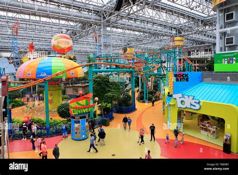 Nickelodeon Universe theme park inside of Mall of America.Bloomington.Minnesota.USA Stock Photo ...