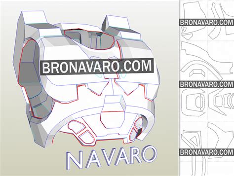 HALO 3 Cosplay Armor Template - Master Chief Full Armor Pepakura – NAVARO Master Chief Costume ...