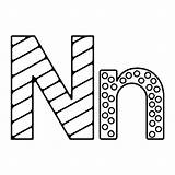 Free Letter N coloring Page  Download Print Or Color Online For sketch template