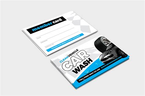 Car Wash Business Cards Templates