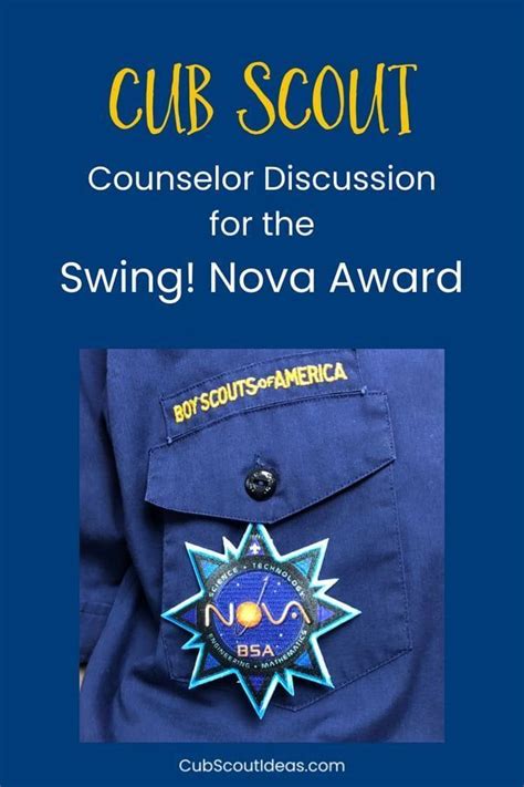 Ideas for the Cub Scout Nova Award Swing! Counselor Discussion | Cub ...