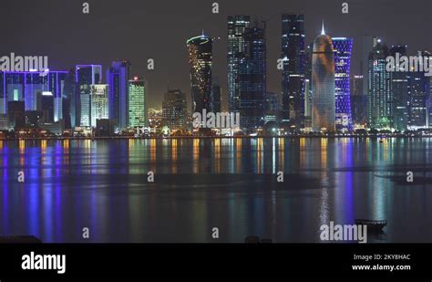 Doha skyline skyscrapers city buildings Stock Videos & Footage - HD and ...