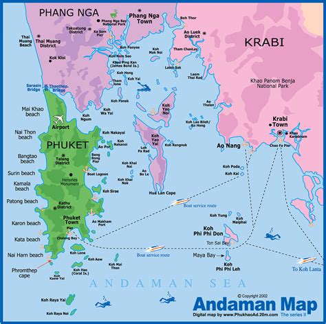 Karta över Thailands öar – Karta