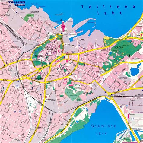 Tallinn Estonia map - Map of tallinn Estonia (Northern Europe - Europe)