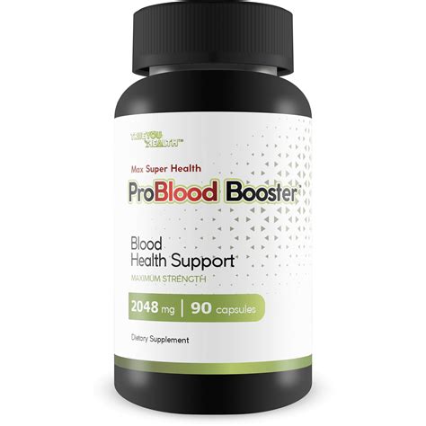 Max Super Health Pro Blood Booster - Blood Health Support Supplement - Promote Balanced Blood ...