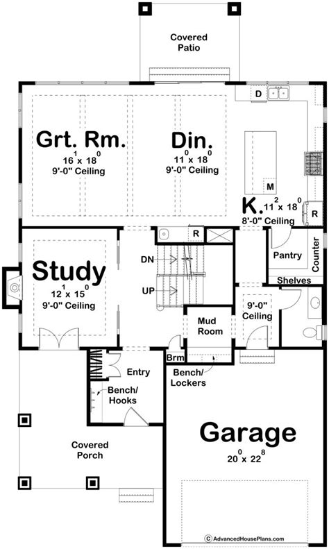 Cottage Style House Plan | Eastland | Cottage style house plans, House ...