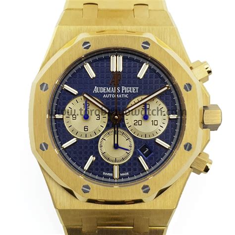 Royal Oak Self-Winding Chronograph Blue/Gold Dial in Yellow Gold ...