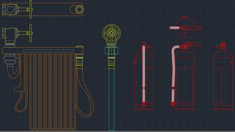 Portable Fire Extinguisher – Free CAD Block And AutoCAD Drawing