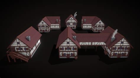 Medieval House Pack Pixel Art - Download Free 3D model by Toni García ...