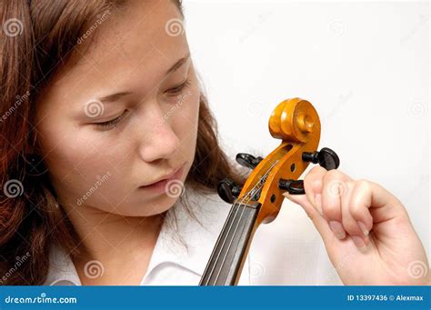 Tuning Violin stock photo. Image of gray, grey, performing - 13397436