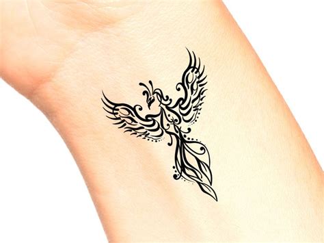 Phoenix Temporary Tattoo / Still I Rise - Etsy | Heart temporary ...