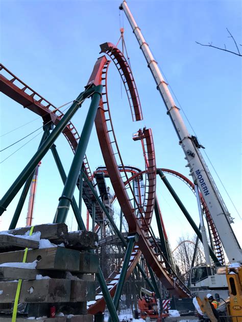 Yukon Striker construction completed - Park World Online - Theme Park, Amusement Park and ...