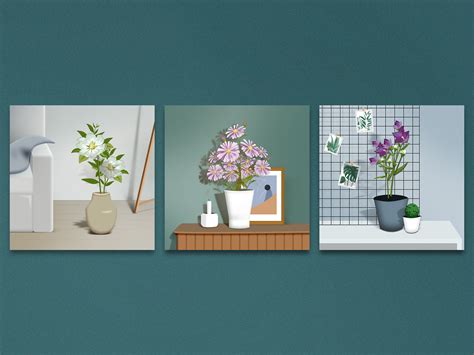 Plant murals by zoe for DCU on Dribbble