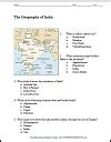 India Geography Education Materials | Student Handouts