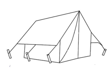 Tent Drawing: Simple, Easy, Circus and Step by Step