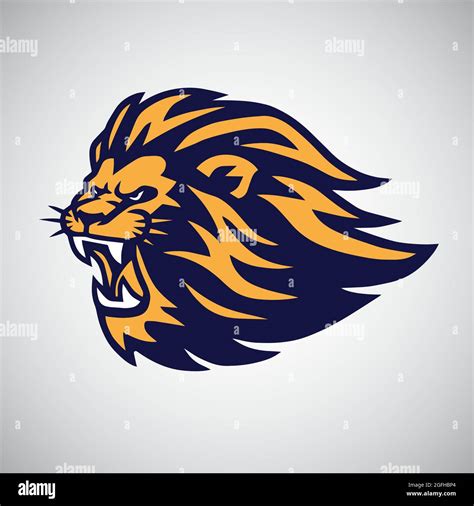 Lion Mascot Logo Vector Stock Vector Image & Art - Alamy