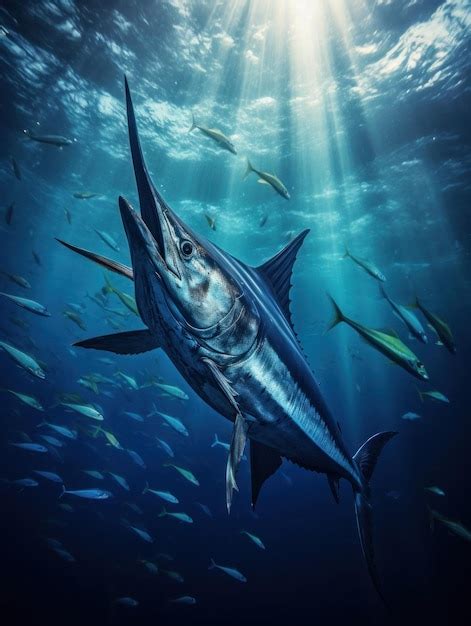 Premium AI Image | Swordfish in its Natural Habitat Wildlife Photography Generative AI