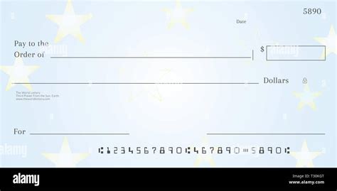 Blank lotto ticket template. Empy lottery check Stock Vector Image ...