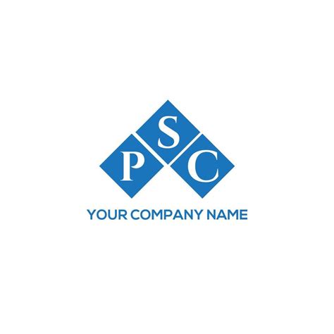 PSC letter logo design on white background. PSC creative initials ...