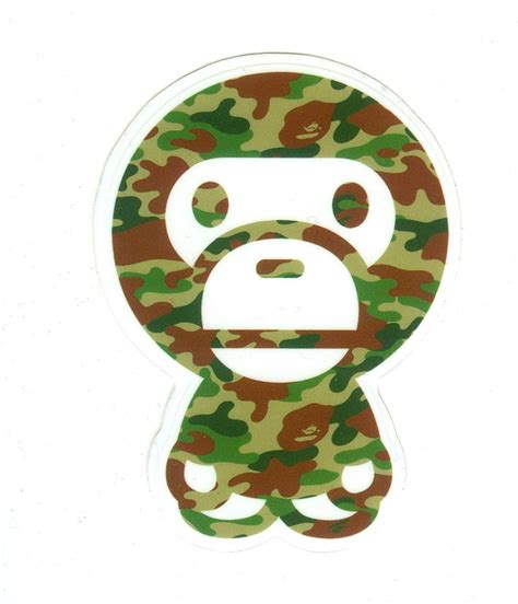 Baby Milo Camo Color, 9 x 6.5 cm decal sticker, Baby BAPE HD phone wallpaper | Pxfuel