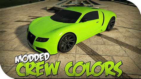 GTA 5 "3 Modded Crew Colors" (Cool New Neon Paints Jobs) - YouTube